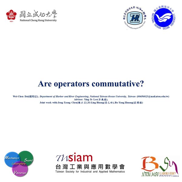 Are operators commutative?